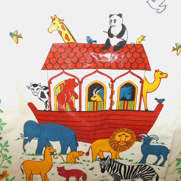 VTG Sherriff Textiles UK Noahs Ark Carla Steen PVC Cotton Butchers BBQ Apron - Picture 5 of 10